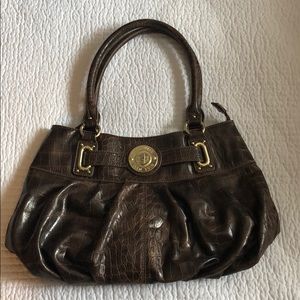 Nine West Purse Brown Gold details Great condition